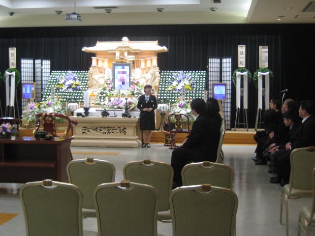 名古屋　平安会館　守山斎場　家族葬の様子