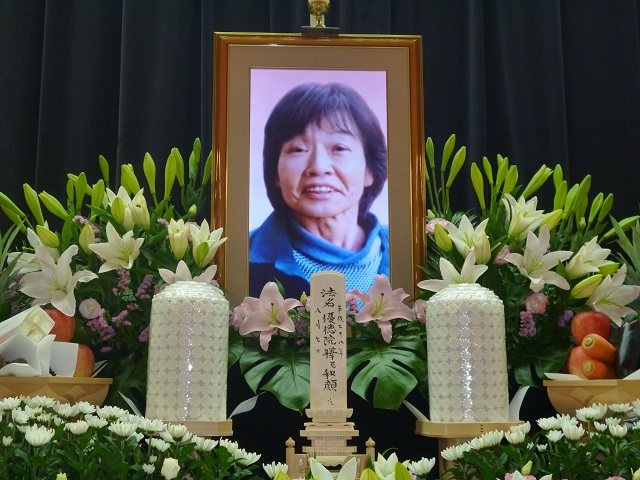 家族葬　遺影