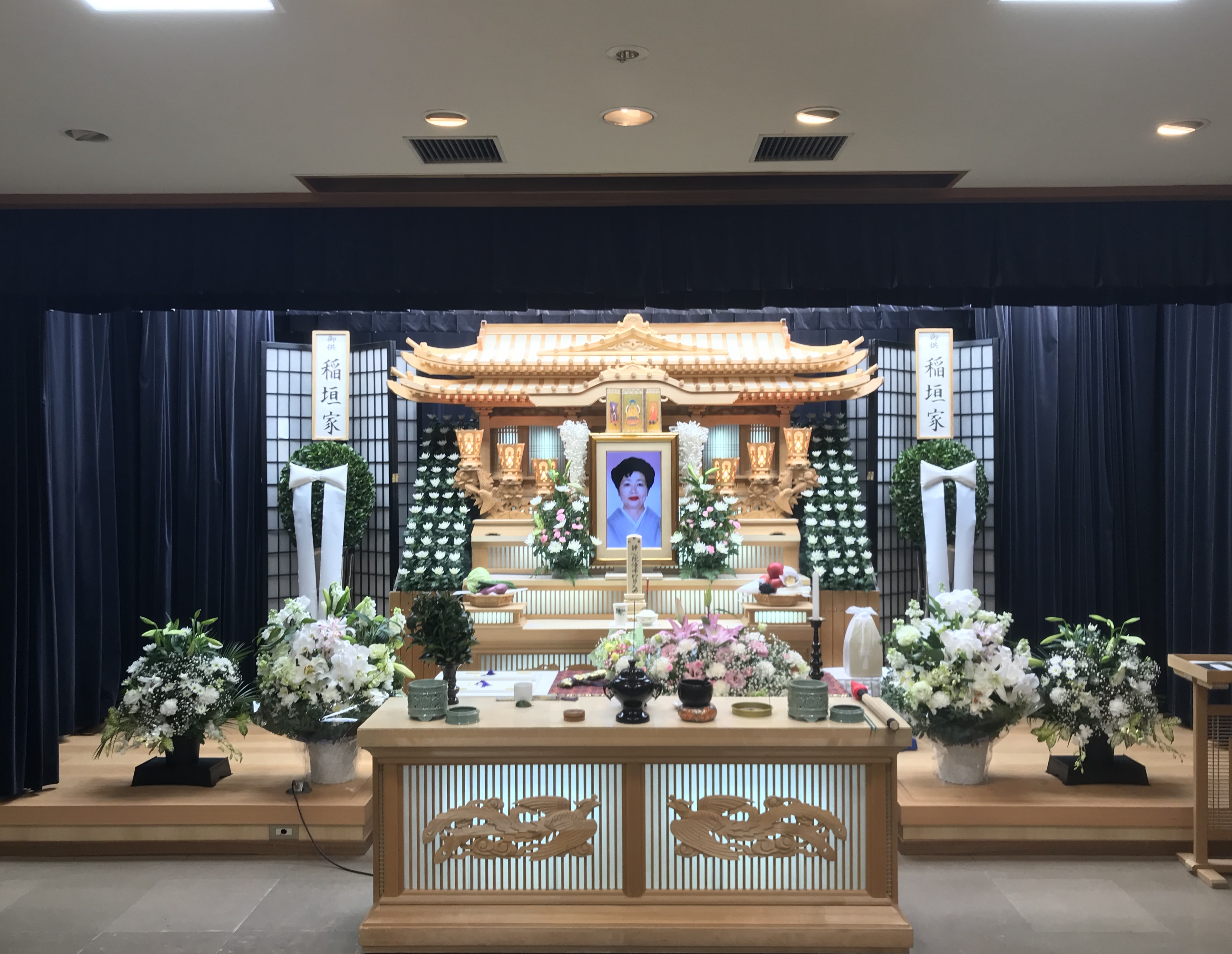 祭壇 家族葬 名古屋市北区 
