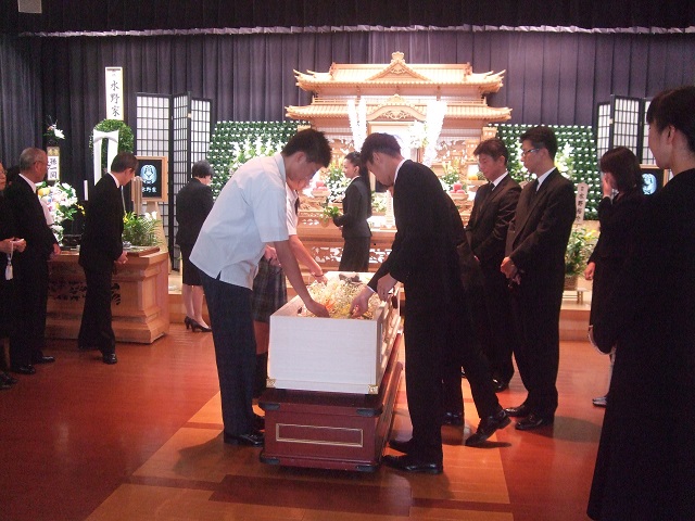 平安会館　最後お別れ