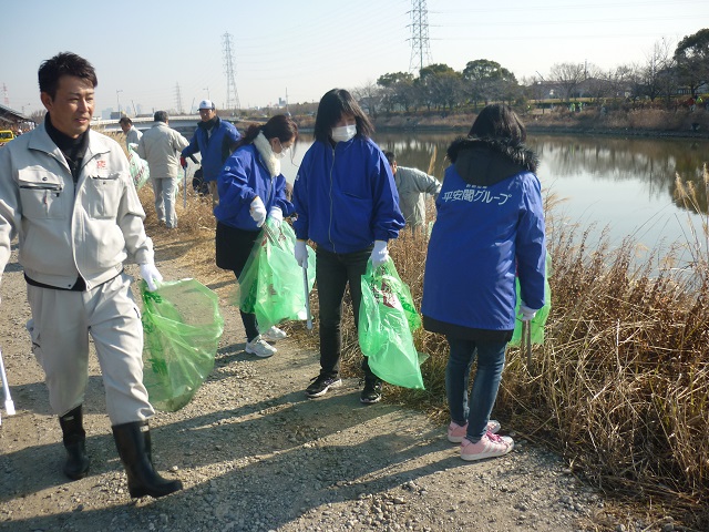 戸田川緑地　清掃