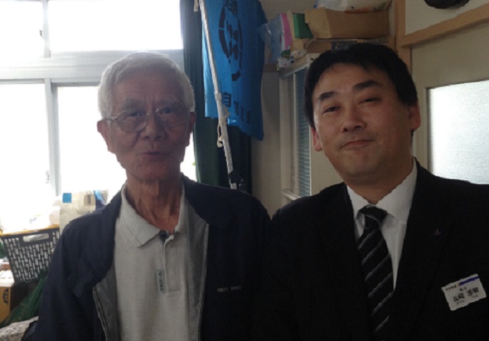 大田黒会長と守山斎場館長長崎