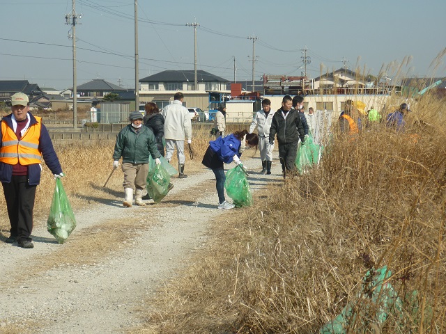 戸田川緑地清掃