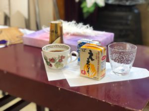 名古屋市守山区　守山斎場　麦焼酎　コーヒー