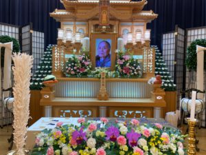 大府斎場　酒井家様　祭壇